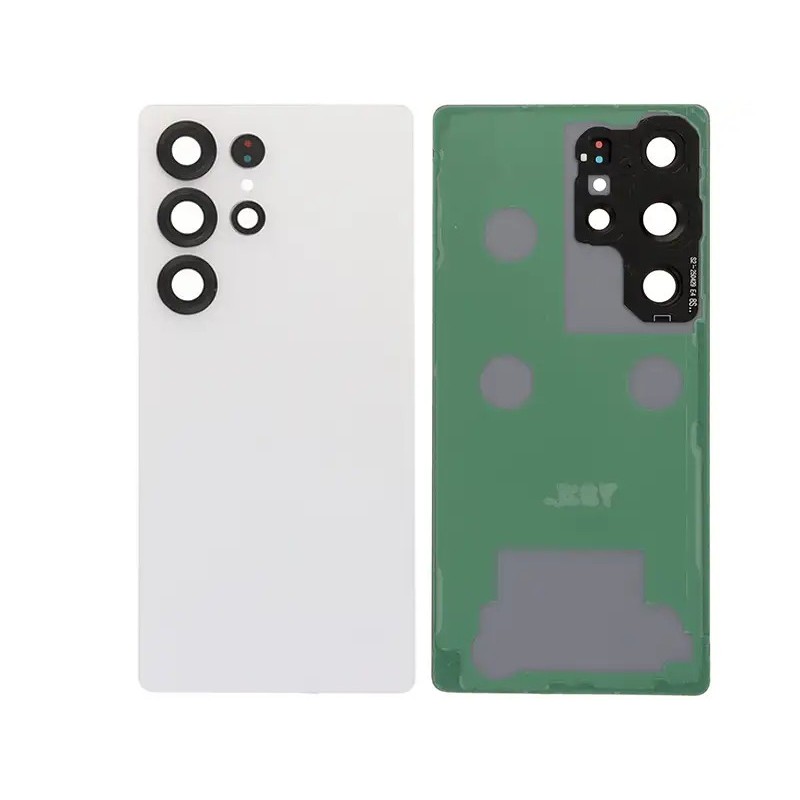Rear Cover Titanium White Silver Samsung SM-S938 S25 Ultra No Logo