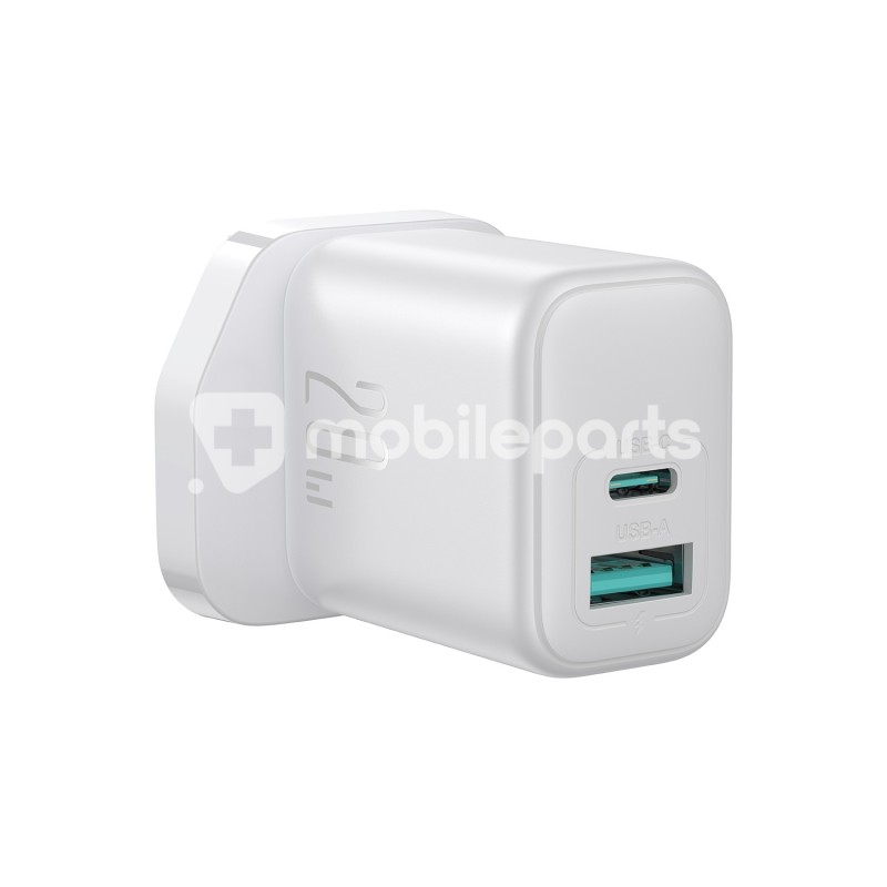 Joyroom JR-TCF21 20W Dual-Port (A+C) Charger-White (UK)