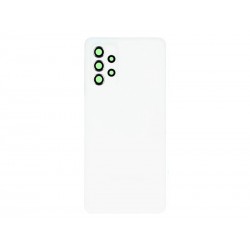 Rear Cover White + Camera Lens Samsung SM-A725F A72 No Logo