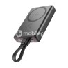 Joyroom JR-PBM01 20W Magnetic Wireless Power Bank with Built-in Cable&Kickstand 10000mAh-Black
