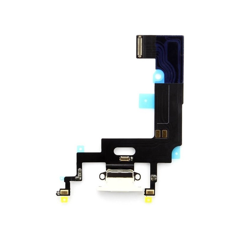 Charging Connector Flex Cable White iPhone XR (PULLED)
