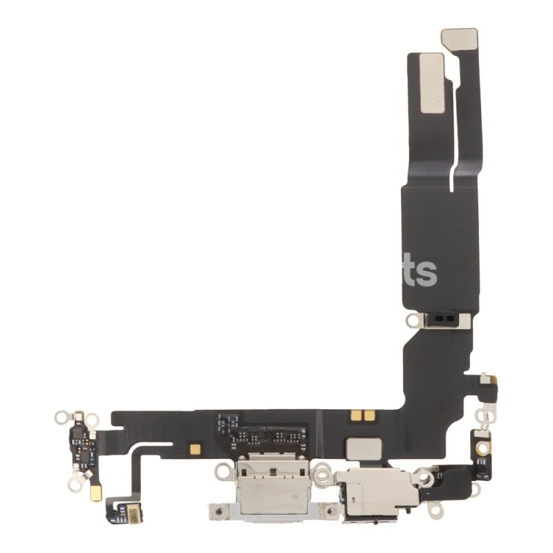 Charging Connector + Flex Cable White iPhone 16 (Pulled)