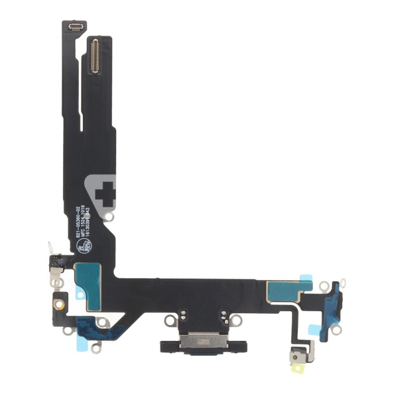 Charging Connector + Flex Cable Black iPhone 16