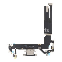 Charging Connector + Flex Cable Black iPhone 16