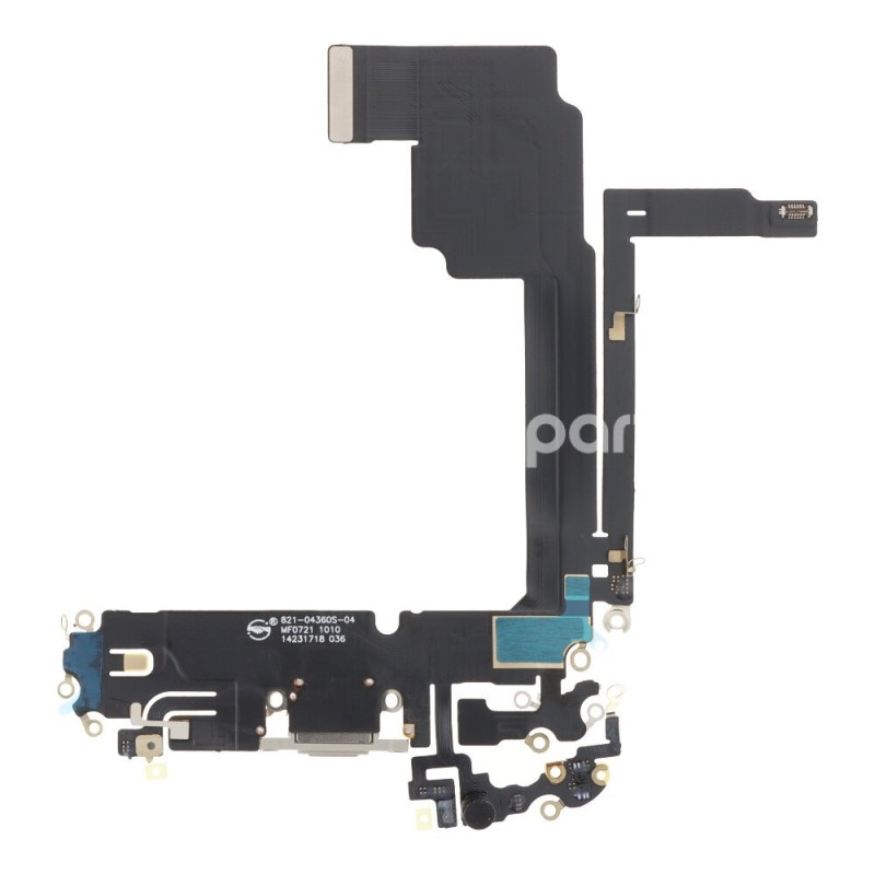 Charging Connector + Flex Cable White iPhone 15 Pro Max