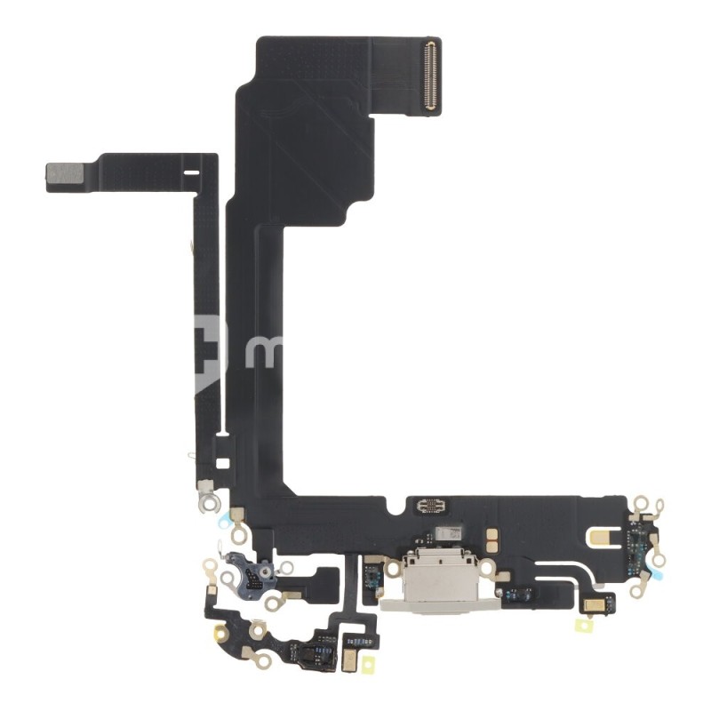 Charging Connector + Flex Cable White iPhone 15 Pro Max