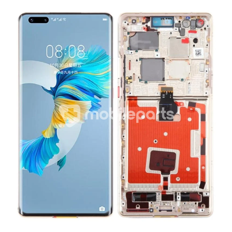 Display Touch + Frame Gold Huawei Mate 40 Pro (Pulled)