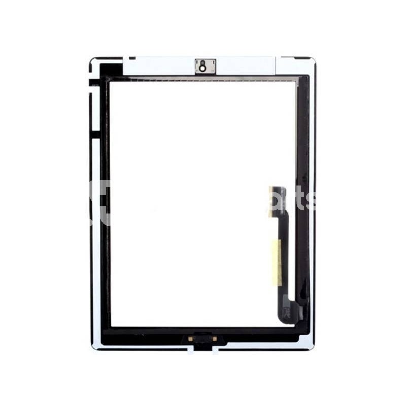 Touch Screen Nero + Adesivo + Tasto Home Completo iPad 3 No Logo
