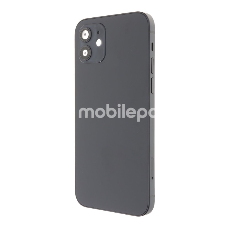 Rear Cover Black+ Frame + Side Buttons iPhone 12