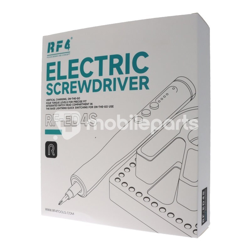 RF4 RF-ED4S Electric Screwdriver Set with 42Pcs S2 Steel Bits & Charging Base