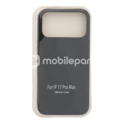 Case Full Pure Color Liquid Silicone  iPhone 17 Pro Max Black  Without Logo