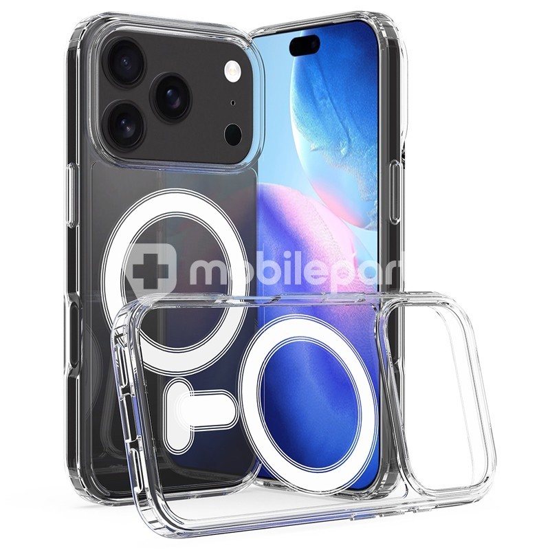 Case Magnetic Anti Scratch Shockproof TPU+PC  iPhone 17 Pro Max Transparent