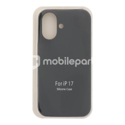 Case Full Pure Color Liquid Silicone iPhone 17  Black Without Logo