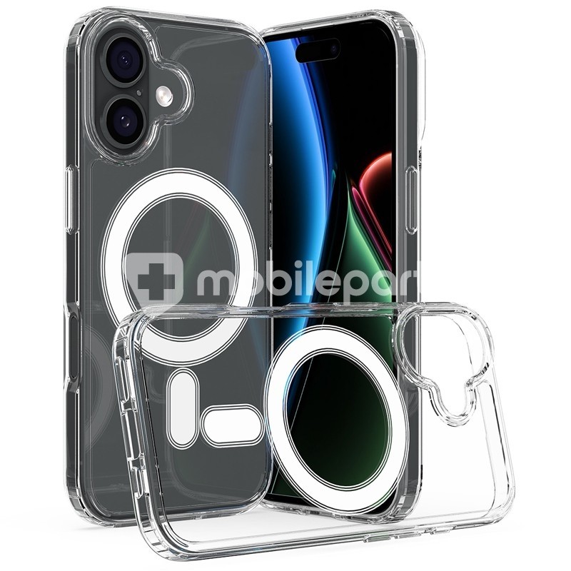 Case Magnetic Anti Scratch Shockproof TPU+PC iPhone 17  Transparent