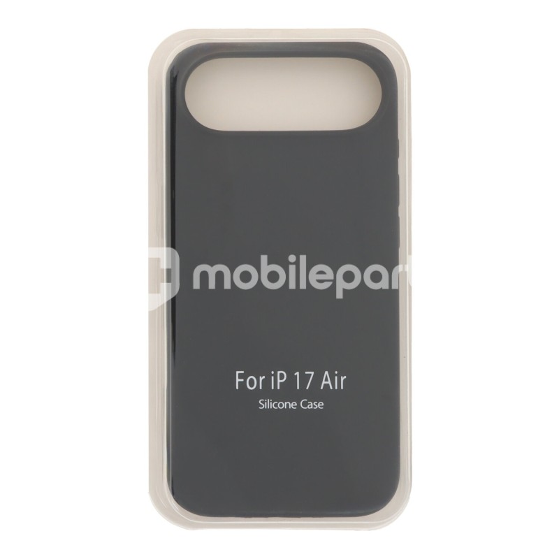Case Full Pure Color Liquid Silicone iPhone 17 Air Black Without Logo