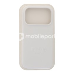 Case Full Pure Color Liquid Silicone iPhone 17 Pro White Without Logo
