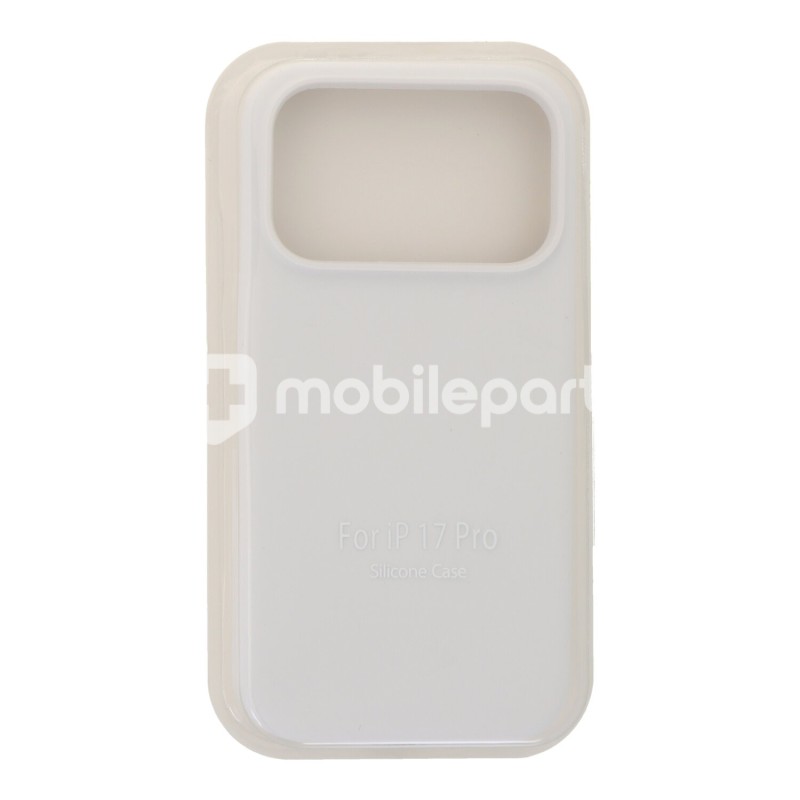Case Full Pure Color Liquid Silicone iPhone 17 Pro White Without Logo