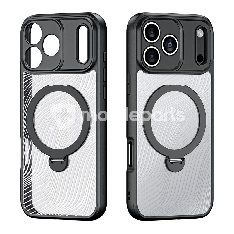 Case DUX DUCIS Aimo Mag Series Magnetic Matte Anti-drop TPU + PC  + Ring Holder for iPhone 17 Pro Max Black