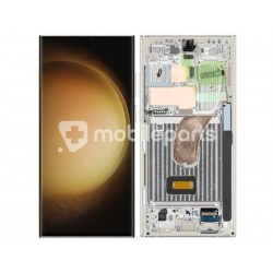 Display Touch + Frame Cream Samsung SM-S918B S23 Ultra (Assembled)
