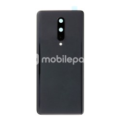 Rear Cover Onyx Black + Back Camera Lens  OnePlus 8 No Logo