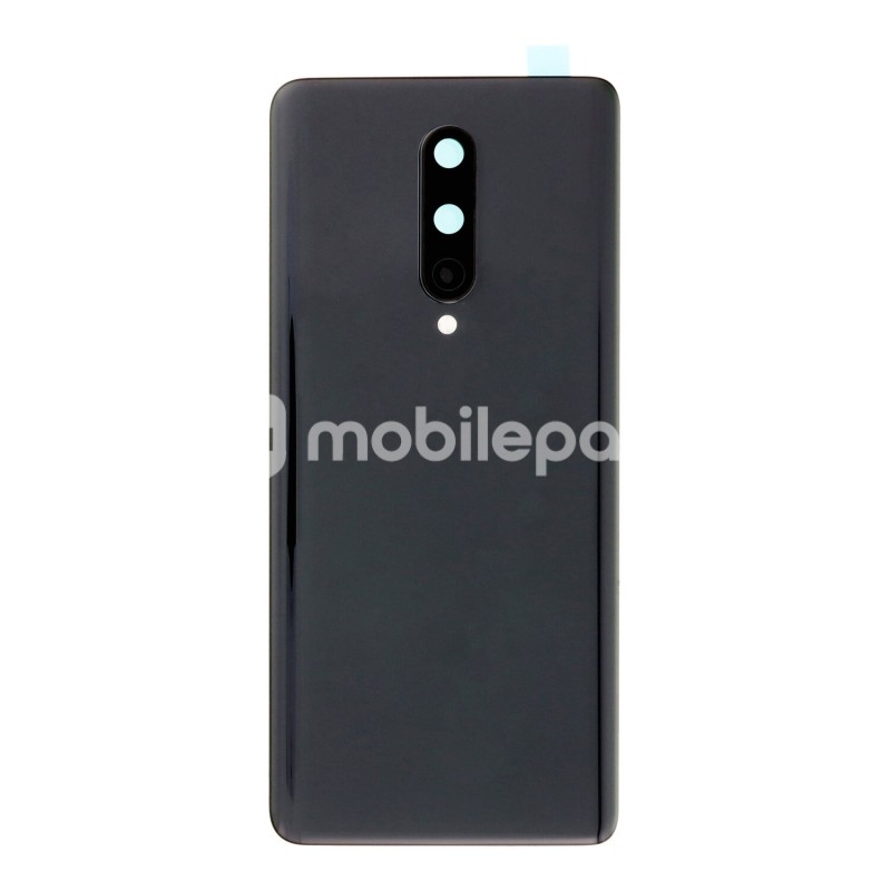Rear Cover Onyx Black + Back Camera Lens  OnePlus 8 No Logo