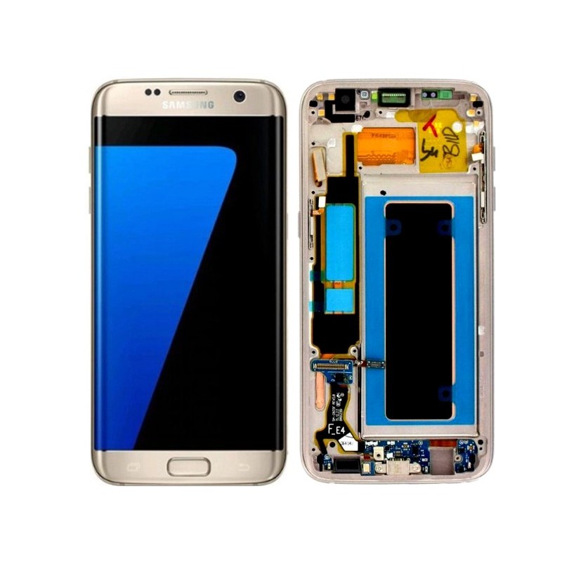 Display Touch + Frame Gold Samsung SM-G935 S7 Edge Ori