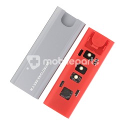 M.2 NVME SSD to USB3.1 Portable Aluminum External Box Adapter with Type-C to Type-C&USB Grey