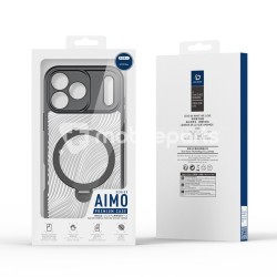 Case DUX DUCIS Aimo Mag Series Magnetic Matte Anti-drop TPU + PC+ Ring Holder iPhone 17 Pro Black