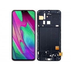Display Touch Black + Frame Samsung SM-A405 A40 TFT