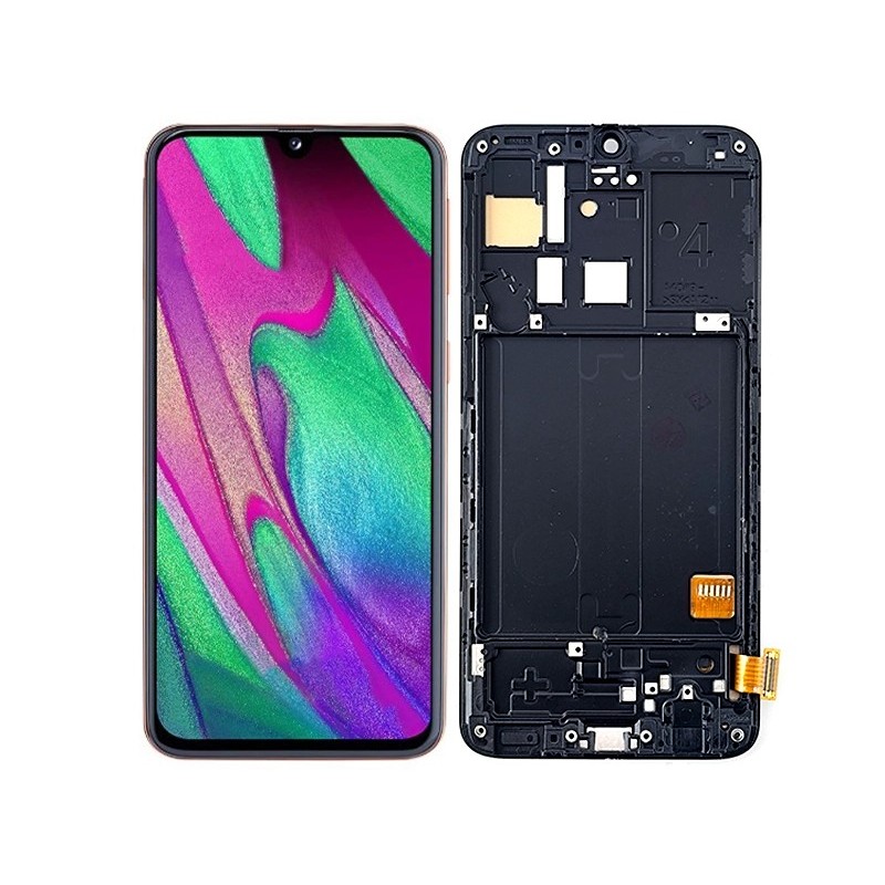 Display Touch Black + Frame Samsung SM-A405 A40 TFT