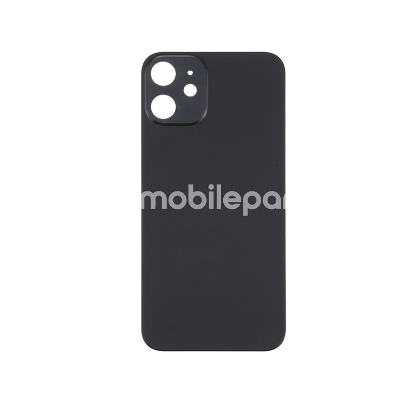 Rear Cover Black iPhone 12 Big Hole (No Logo)