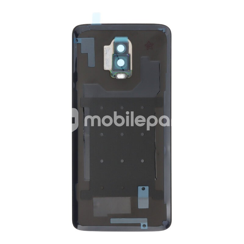 Back Cover Bright Black + Camera Lens Oneplus 6T