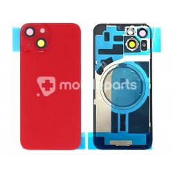 Rear Cover RED + Holder + Magnetism Ring iPhone 14 No Logo