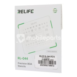 RELIFE RL-044 0.12MM IPZ16 A19 - A19Pro CPU Rework Repair BGA Reballing Stencil iPhone 17 Series