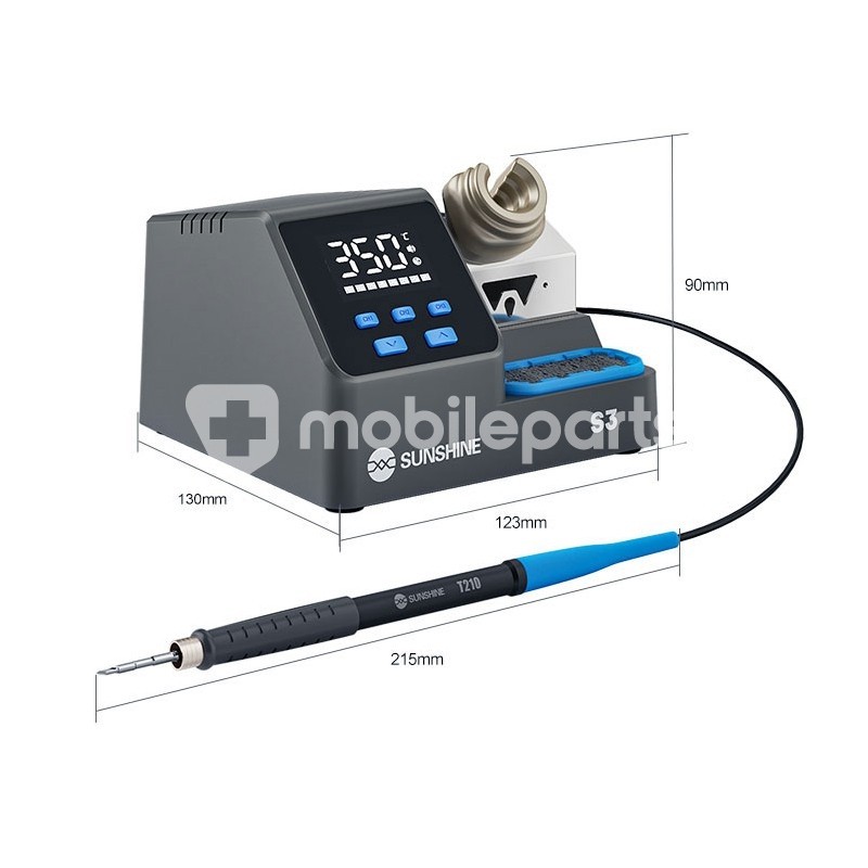 SUNSHINE S3 60W Intelligent Soldering Station for T210 Handle 220V EU Plug