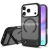 Case Skin Feel Magnetic Anti-drop with Adjustable 45° Stand TPU + PC iPhone 17 Pro Black
