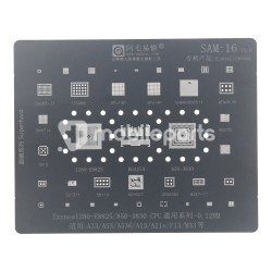 Amaoe 0.12MM SAM:16 CPU BGA Reballing Stencil Net for Samsung A53