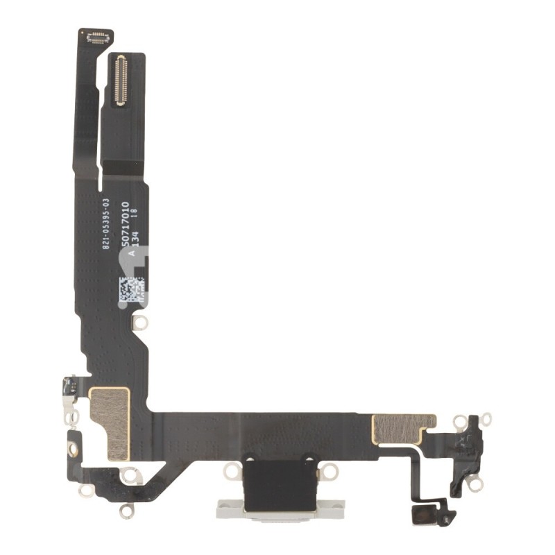 Charging Connector White Titanium Flex Cable iPhone 17 (PULLED)