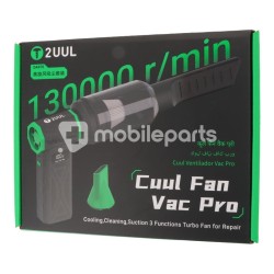 2UUL DA970 Cuul Fan Vac Pro Cooling + Cleaning + Suction 3 in 1 Turbo Fan Set