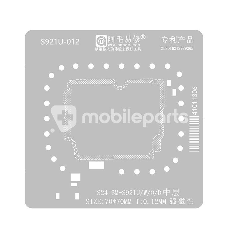 Amaoe S921U-012 0.12MM Middle Layer BGA Reballing Stencil for Samsung Galaxy S24