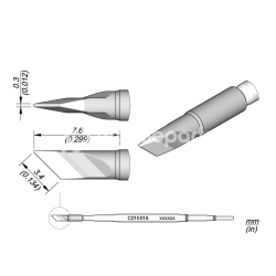 JBC C210018 Knife Cartridge 3.4 x 0.3