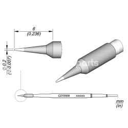 JBC C210009 Conical Cartridge Ø 0.2