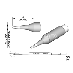 JBC C210023 Chisel Cartridge 0.4 x 0.2