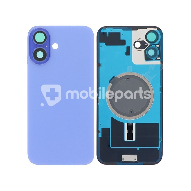 Rear Cover Ultramarine + Holder + Magnetism Ring iPhone 16 Plus No Logo