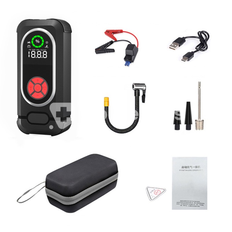 Q10 Portable Car Jump Starter with Air Compressor & LED Lamp