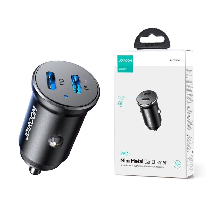 Car Charger JR-CCN06 30W Dual PD Type-C