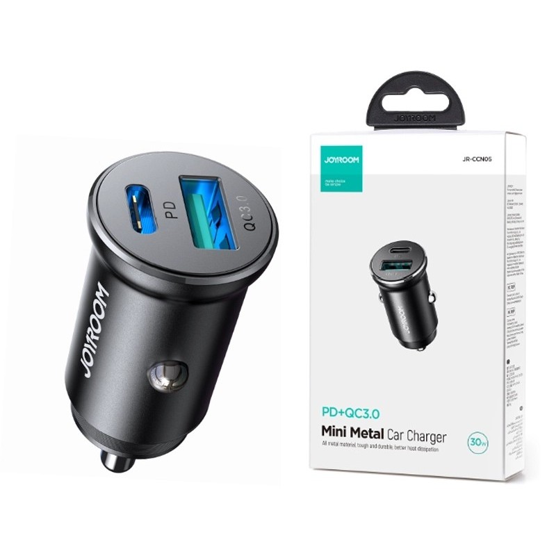 Car Charger JR-CCN05 30W Dual Port Type-C - USB 3.0