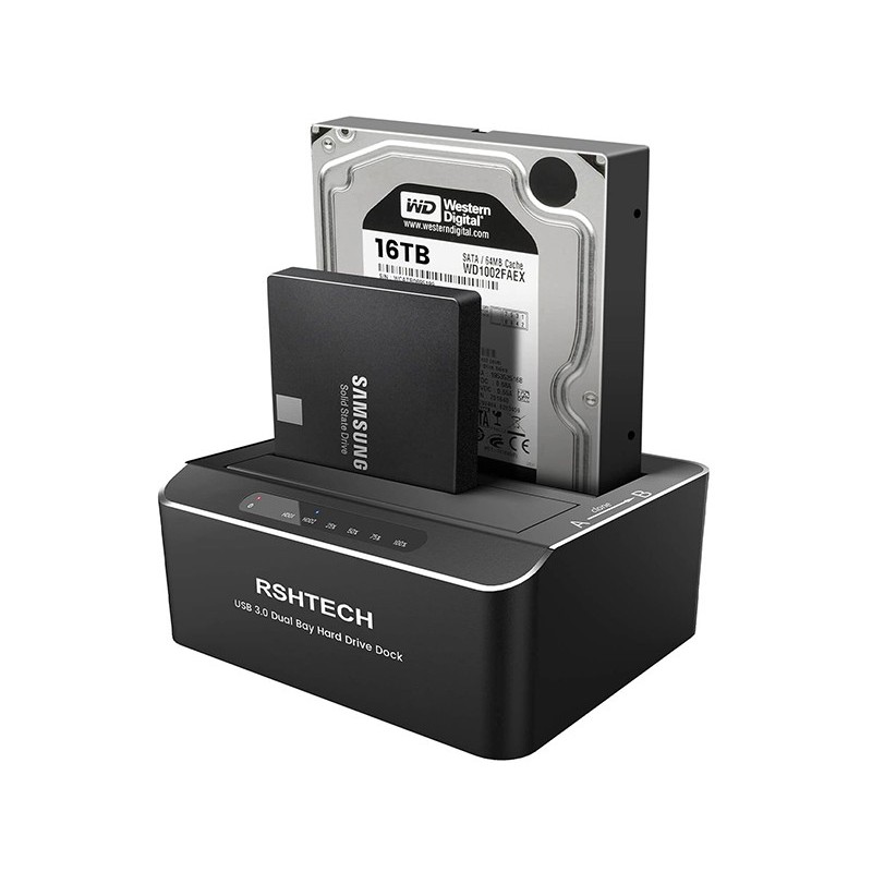 Docking Station Reader HDD SSD SATA da 2,5 e 3,5 USB 3.0