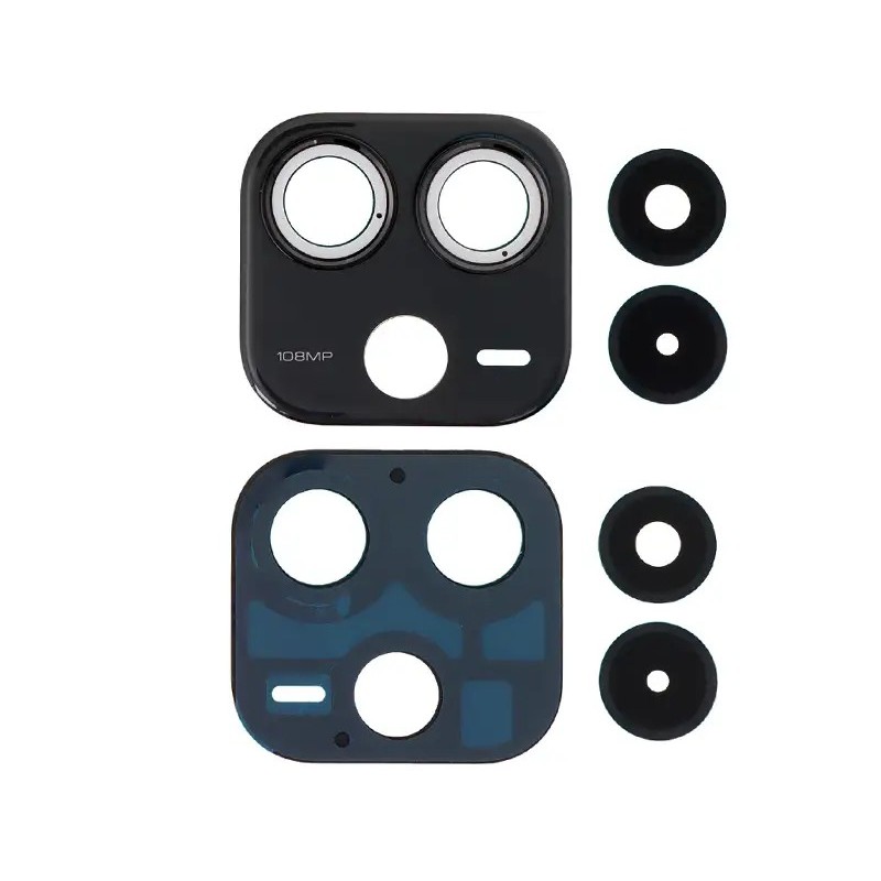 Rear Camera Lens + Frame Black Xiaomi Redmi Note 14 4G