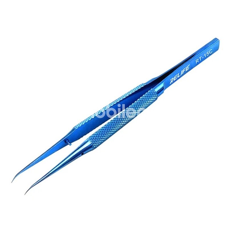 Relife RT-15C Curved Tweezers